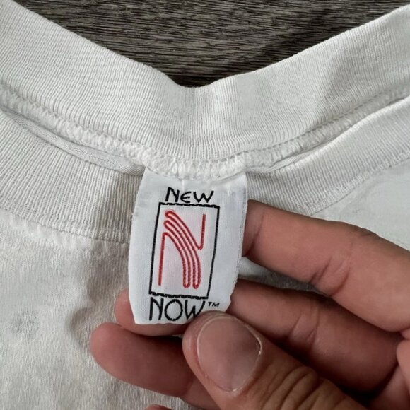 Vintage 90s Angels & Hearts Cropped T-Shirt Women’s - Picture 10 of 10